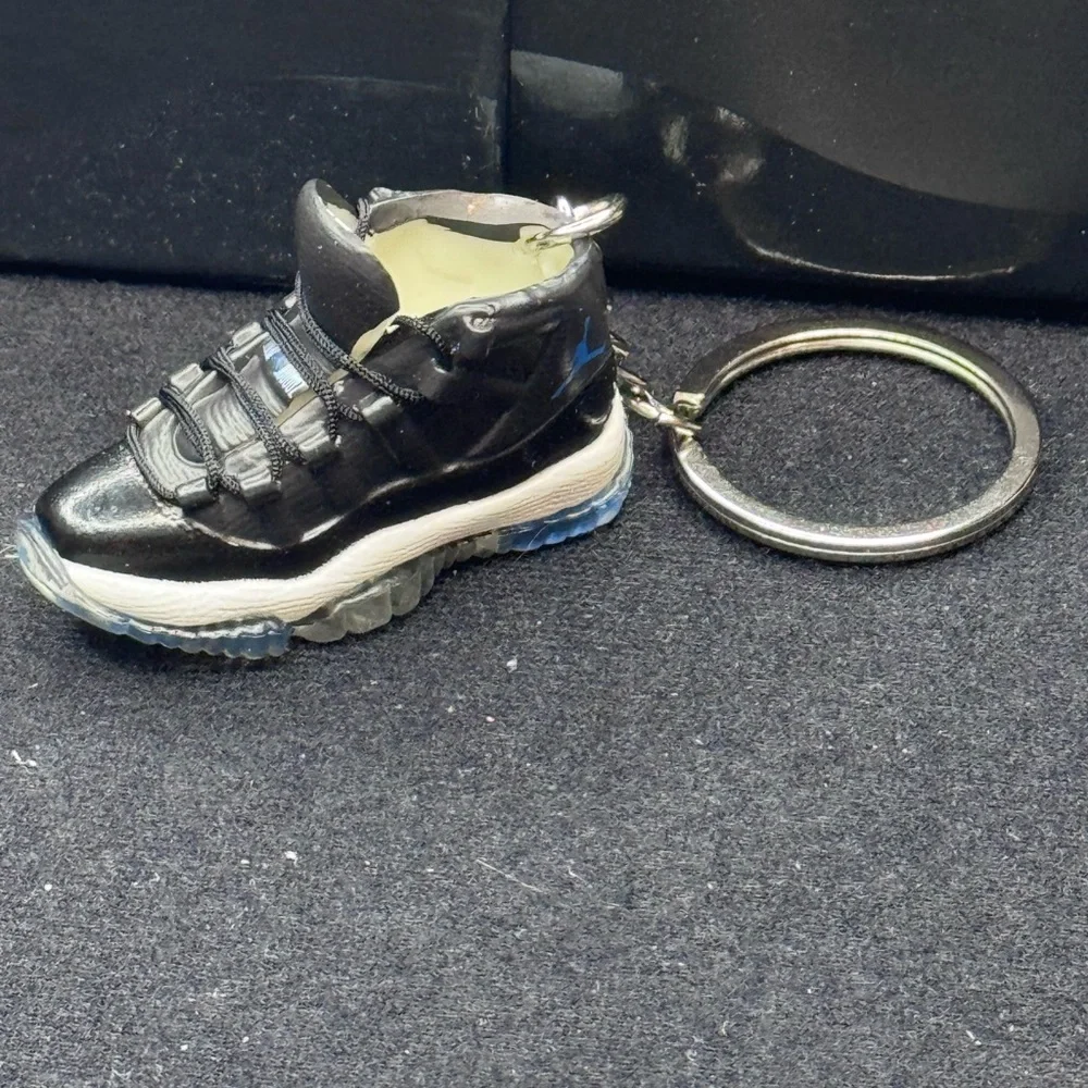 Black and Blue Sneaker Keychain